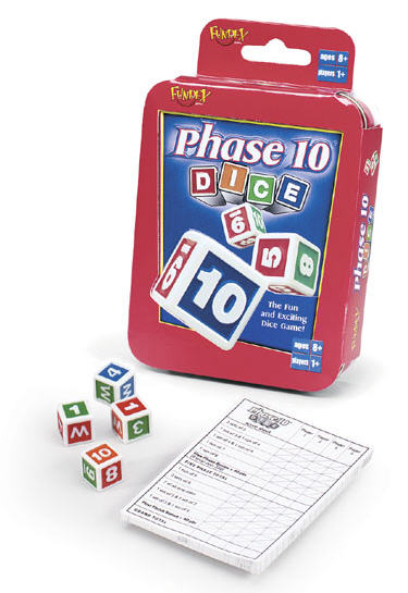 phase 10 dice game packaging may vary