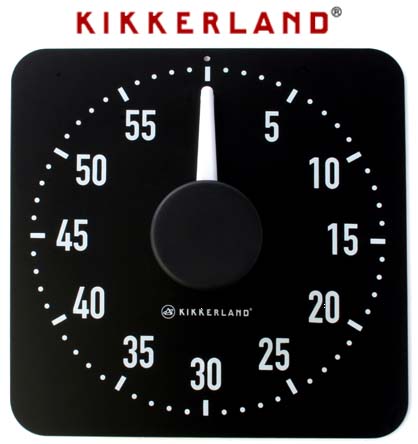 *XL Magnetic Kitchen Timer Black by Kikkerland